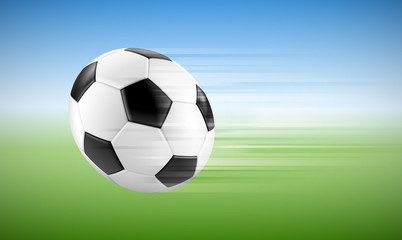 Naklejka premium Ballon de football vectoriel 4