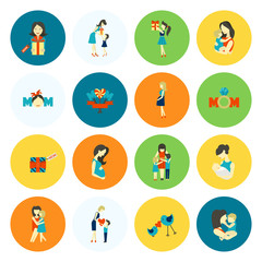 Happy Mothers Day Icons