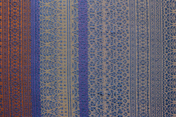 Thai silk close-up pattern texture