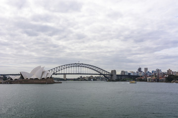 Sydney cloudy cityscape