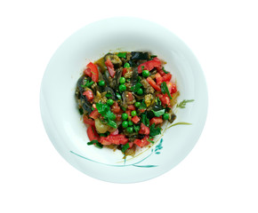 Israeli eggplant salad