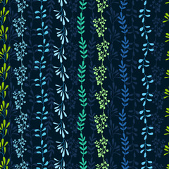 Herbs and leaves pattern
