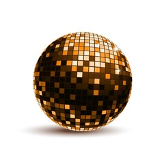 Vector Illustration of a Purple Golden Ball