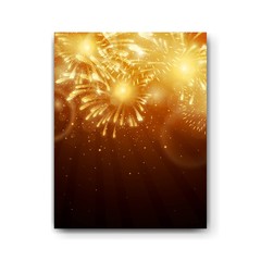 Vector Illustration of a Firework Design Template