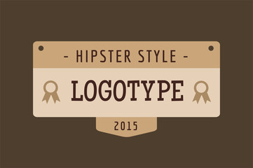 Hipster modern thin style  logo