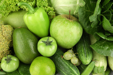 Fresh green food, closeup