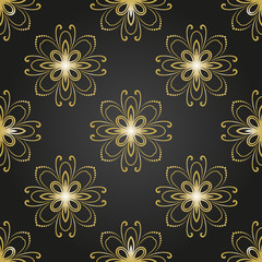 Floral Fine Seamless Vector Pattern