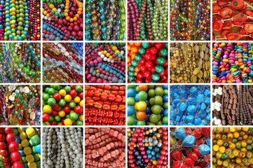 assortment of beads bijou - collage