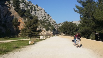 Fototapeta premium Randonnée à Cassis (ville de France)