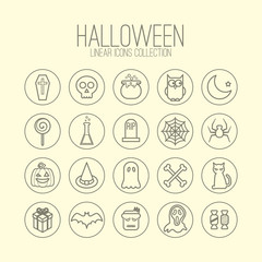 Halloween Linear Icons