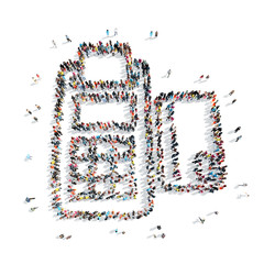 people  shape  cash register cartoon