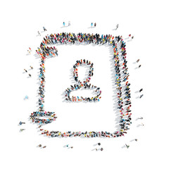 group people shape  notes cartoon