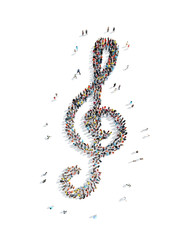 group  people  shape  treble clef