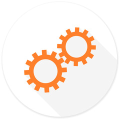 gear flat design modern icon