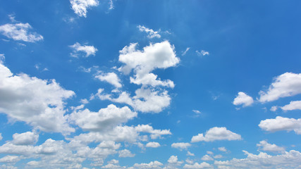 White cloud with blue sky