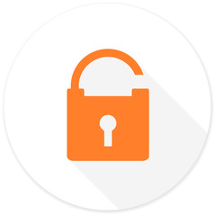 padlock flat design modern icon