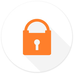 padlock flat design modern icon
