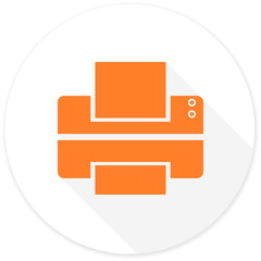 printer flat design modern icon