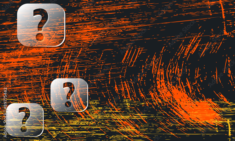 Aufkleber vector abstract background with scratches and transparent questi