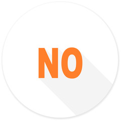 no flat design modern icon