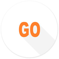 go flat design modern icon