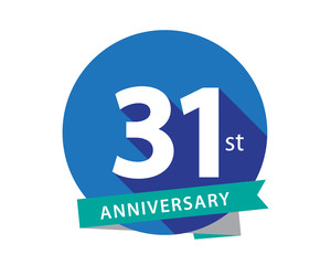 31 Anniversary Blue Circle Logo