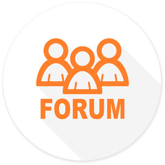 forum flat design modern icon