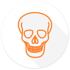 skull flat design modern icon