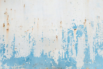 Old and dirty paint wall with rust spot texture background