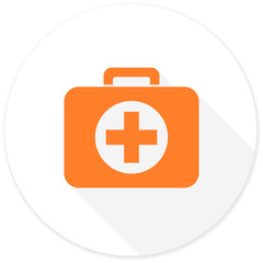 first aid flat design modern icon