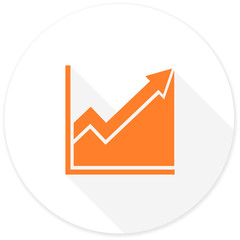 histogram flat design modern icon