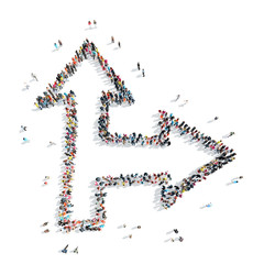 people  shape  arrow cartoon
