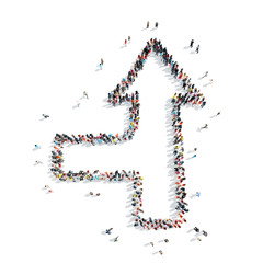 people  shape  arrow cartoon