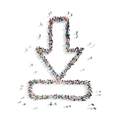 people  shape  arrow cartoon