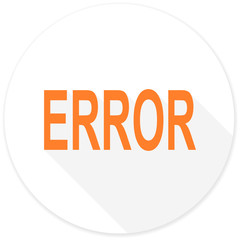 error flat design modern icon