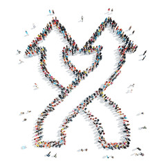 people  shape  arrow cartoon