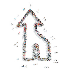 people  shape  arrow cartoon