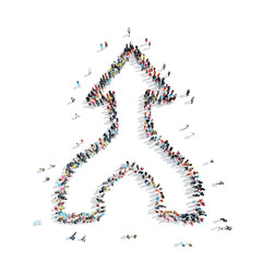 people  shape  arrow cartoon