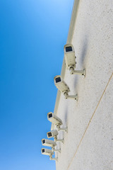 Six surveillance cameras