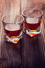 whiskey in glass