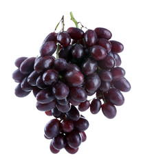 Fresh ripe grapes, isolated on white