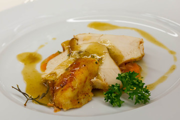Chicken breast baked
