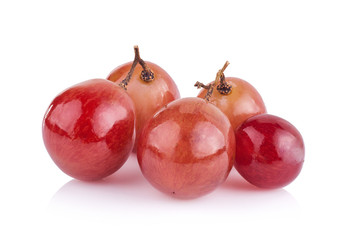 grapes isolated on over white background