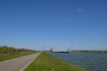 cycling path next to canal