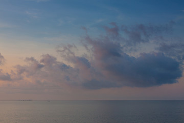 clouds and sea