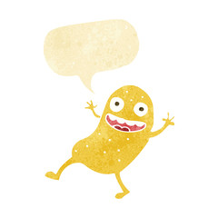 cartoon potato with speech bubble