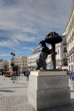 statue de l'ours &agrave; Madrid