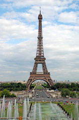 Fototapeta na wymiar View on the Eiffel Tower