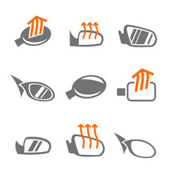 Car mirror icons