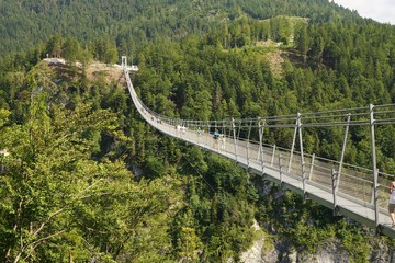 Suspension Bridge in Reutte Austria